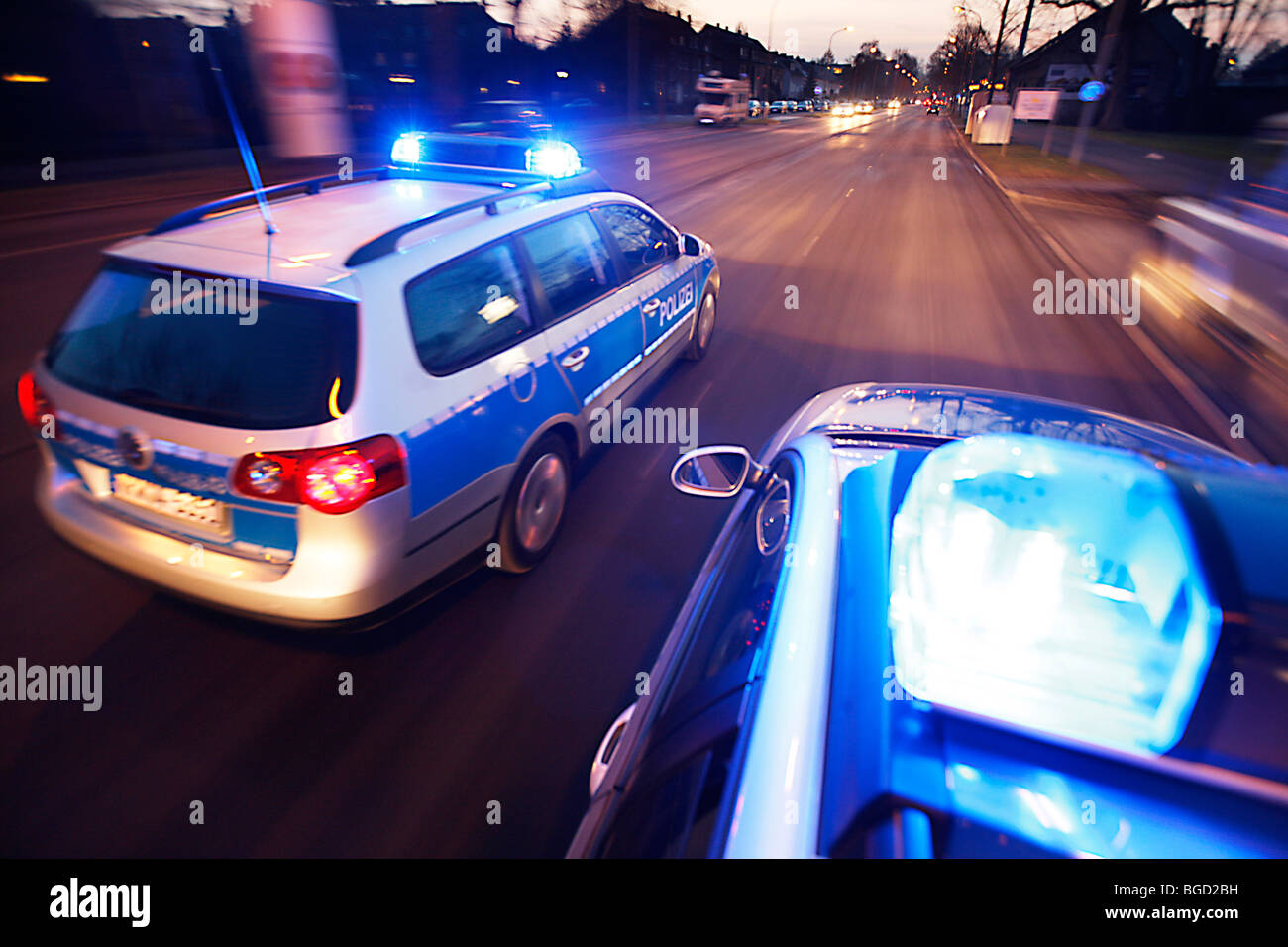 La policía luz Sirena azul Fotografía de stock - Alamy