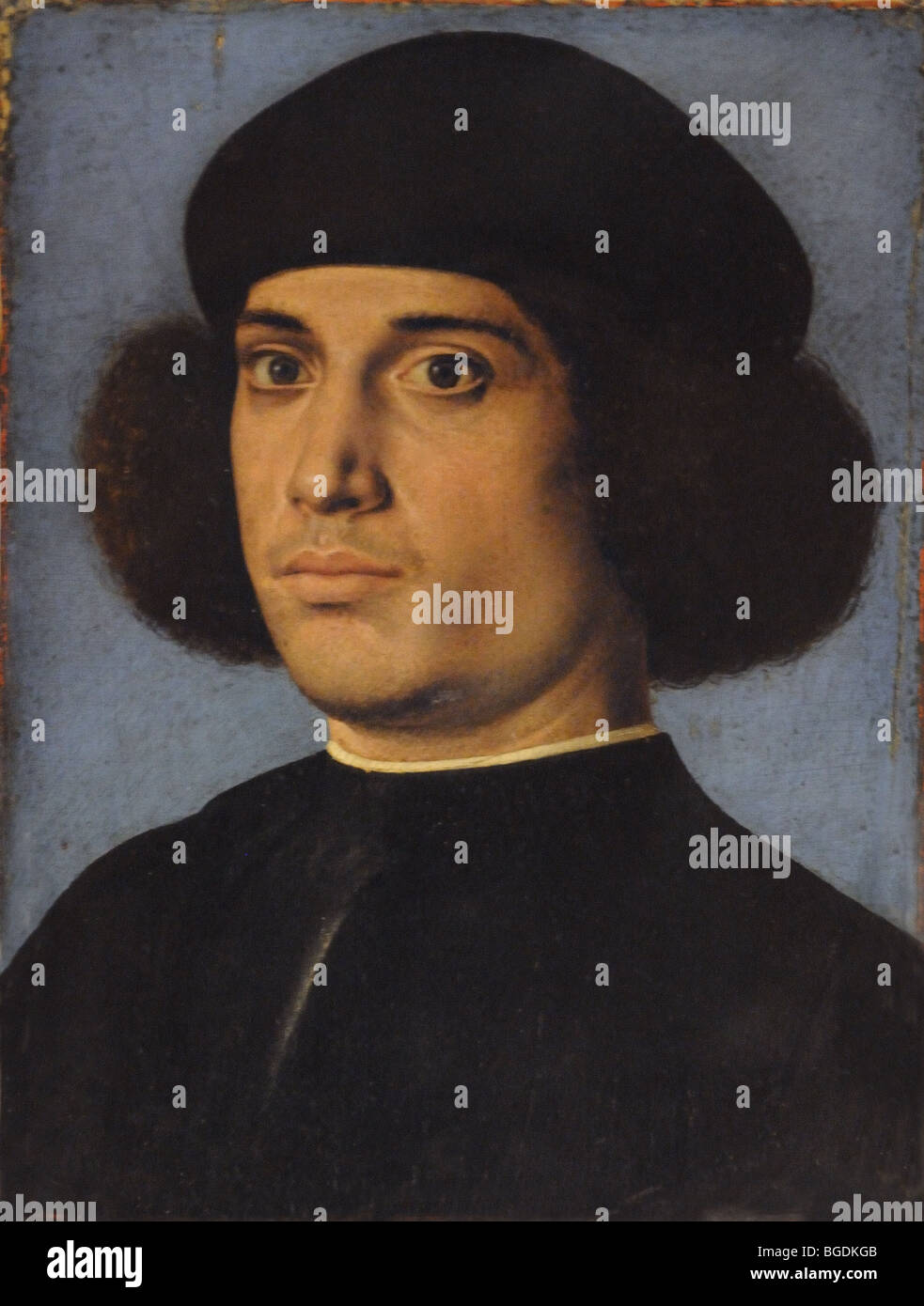La pintura renacentista retrato de un hombre en el museo El Museo Poldi  Pezzoli en Milán Milano Italia Italia Fotografía de stock - Alamy