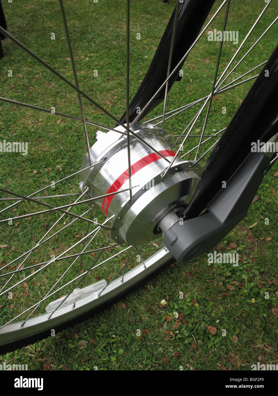 Marca Giant Twist Freedom CS Lite bicicleta eléctrica closeup del motor  eléctrico en el buje de la rueda delantera Fotografía de stock - Alamy