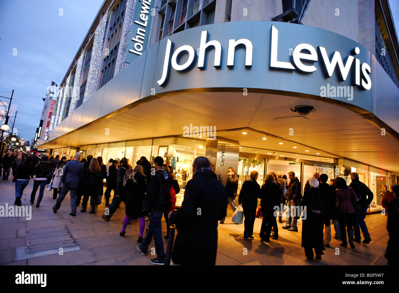 John Lewis department store en Oxford Street. Londres Foto de stock