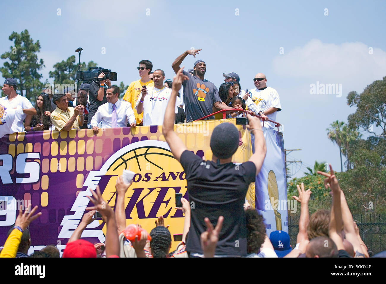 Victoria Parade en 2009 Campe n de la NBA Los Angeles Lakers