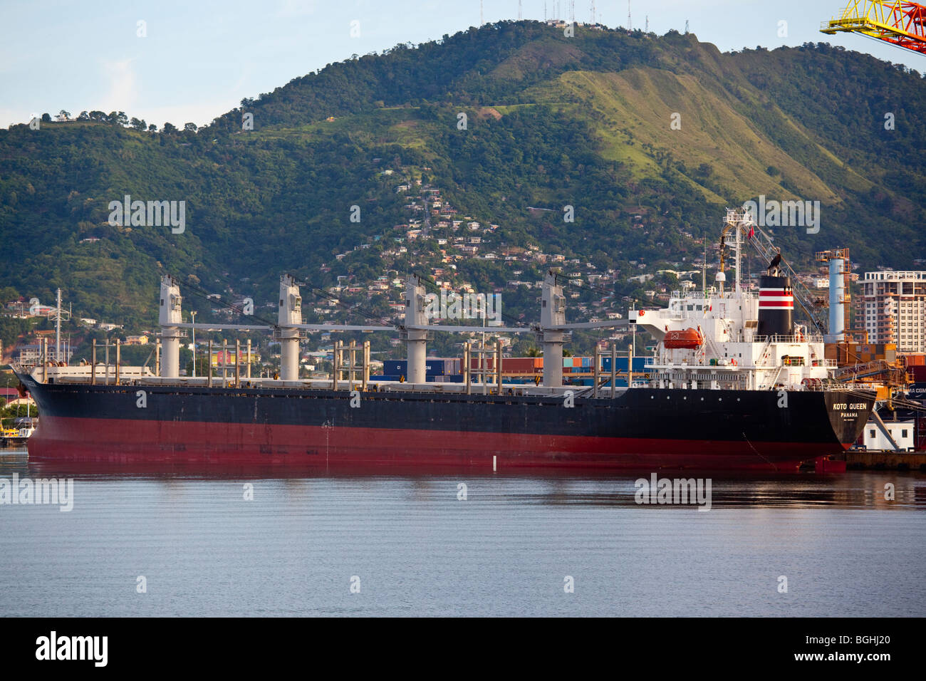 Petrolero en Puerto España, Trinidad Foto de stock