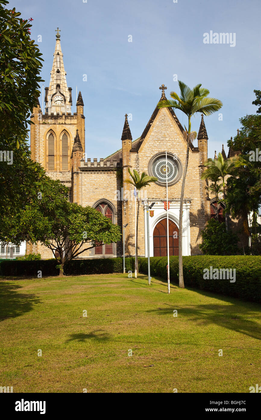 Iglesia Catedral de la Santa Trinidad en Puerto España, Trinidad Foto de stock