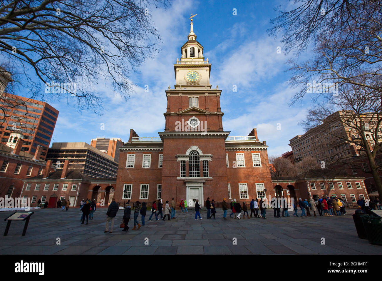 El Salón de la Independencia en Filadelfia, Pennsylvania Foto de stock