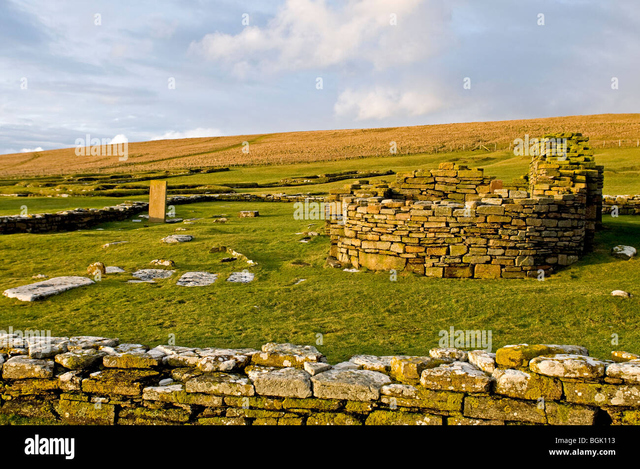 Brough de Birsay en el continente Orkney sitio de comienzos Norse y