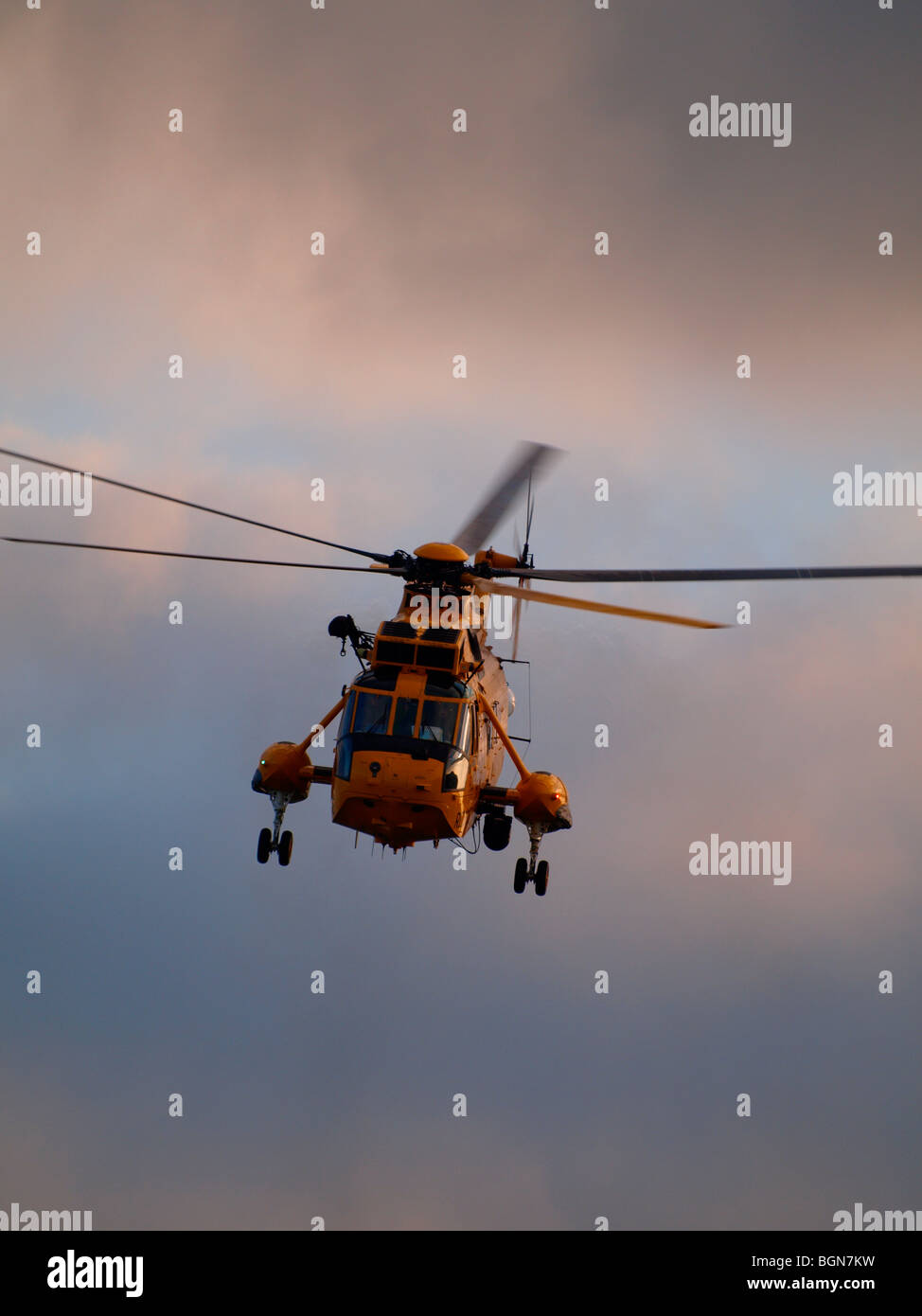 RAF Aire helicóptero de rescate marítimo. Foto de stock