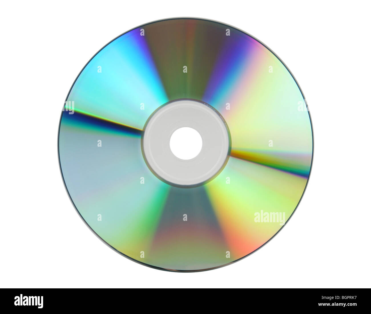 Un disco compacto / CD / DVD / bluray. Con el clásico patrón de / espectro arco iris. Almacenamiento de estándar moderno Fotografía de stock - Alamy