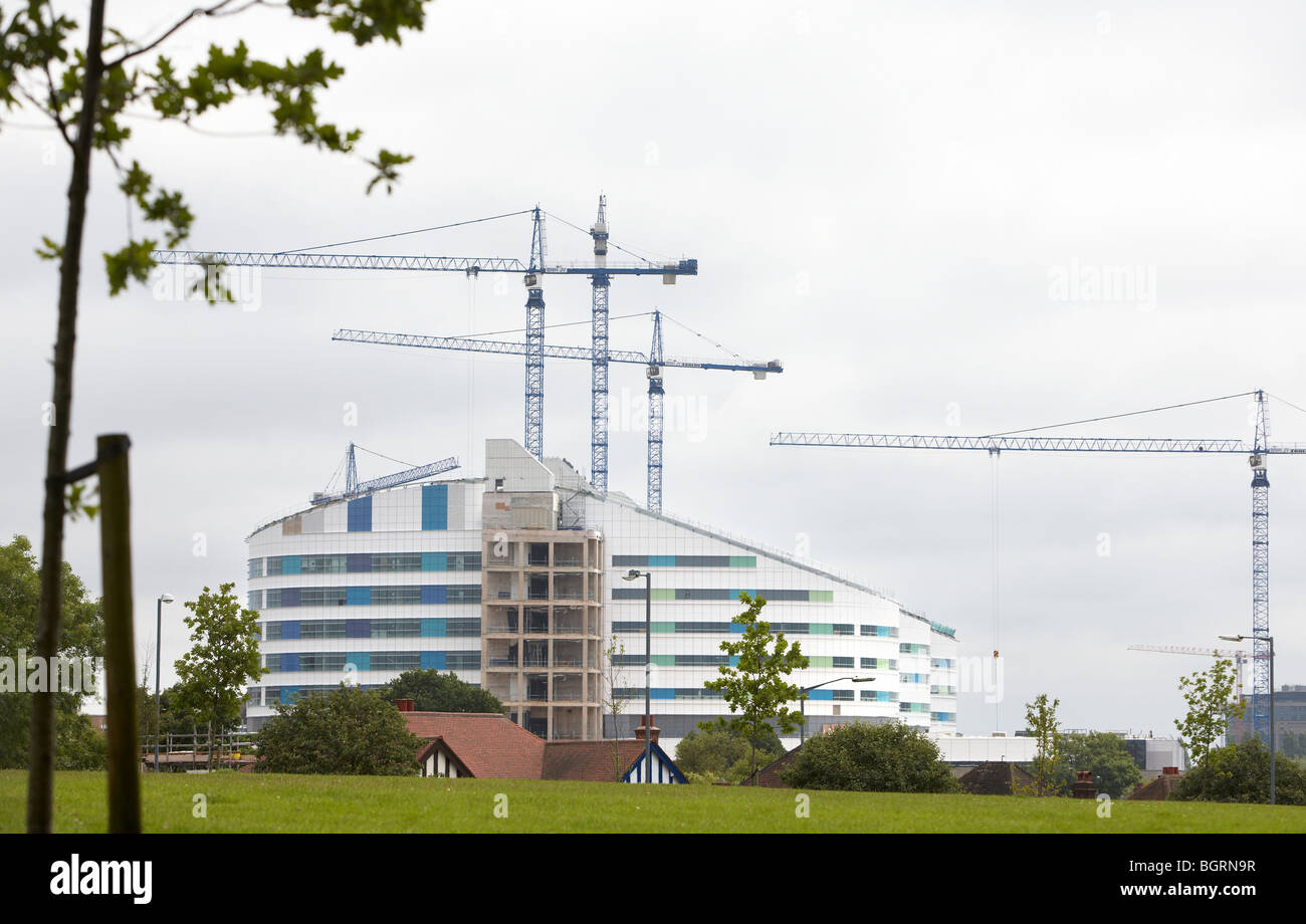 Edificio del Hospital Queen Elizabeth, BIRMINGHAM Birmingham primer nuevo hospital de agudos en 70 años. Foto de stock