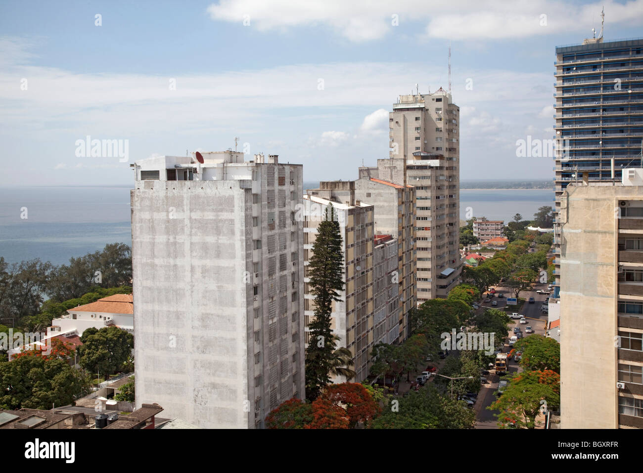 Vista de Maputo, Mozambique, en el África Oriental Foto de stock