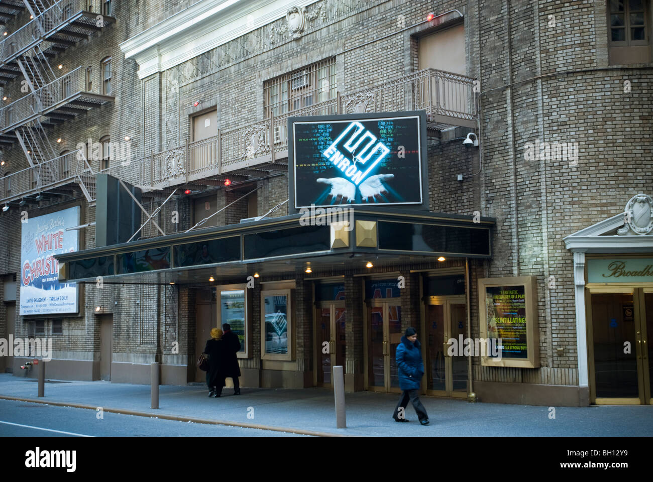 Vacía el Broadhurst Theatre, la Enron reproducir previsualizaciones comenzará en abril de 2010 Foto de stock