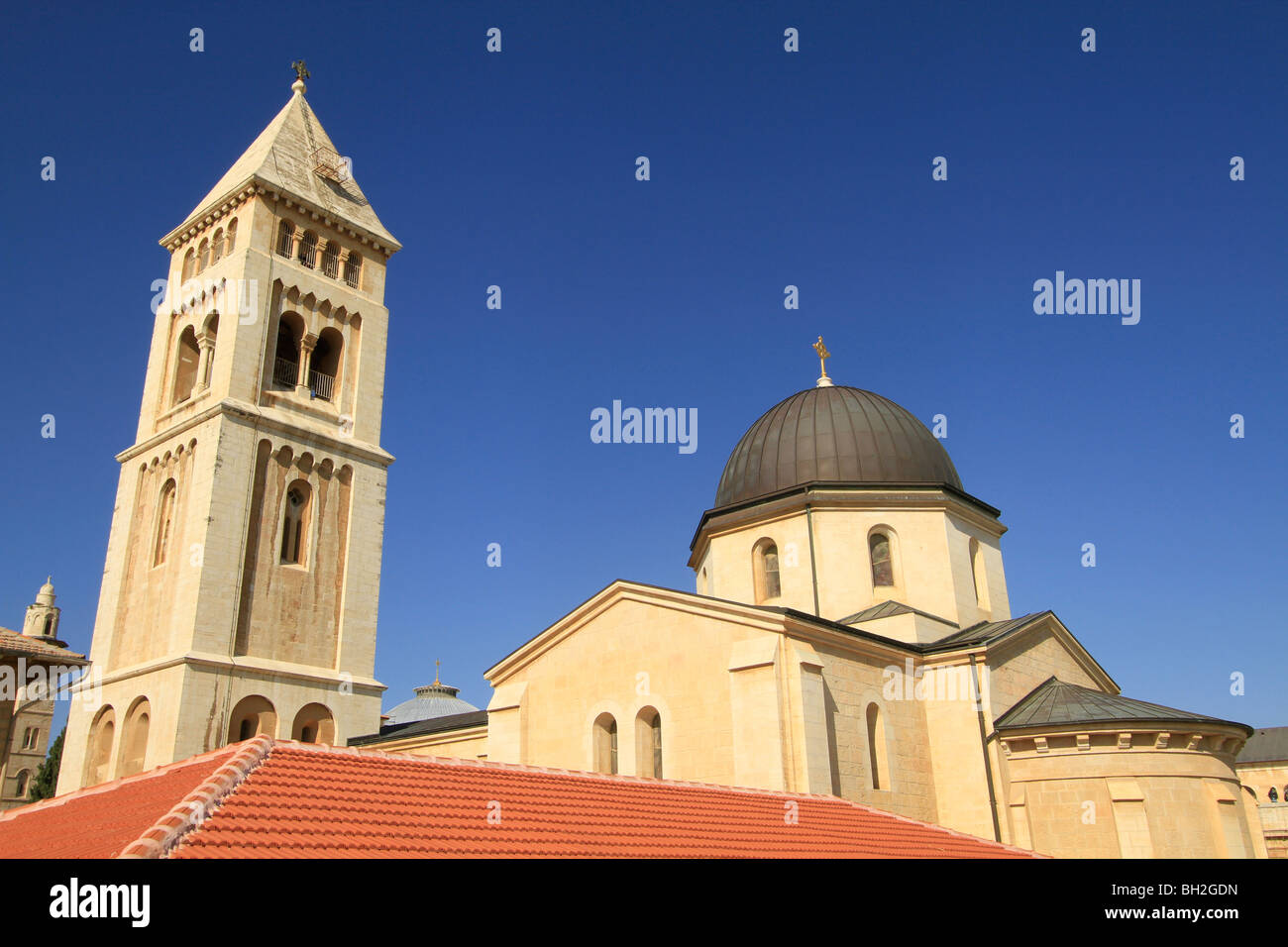 Israel, Jerusalén, Ciudad Vieja, la Iglesia Luterana del Redentor Foto de stock