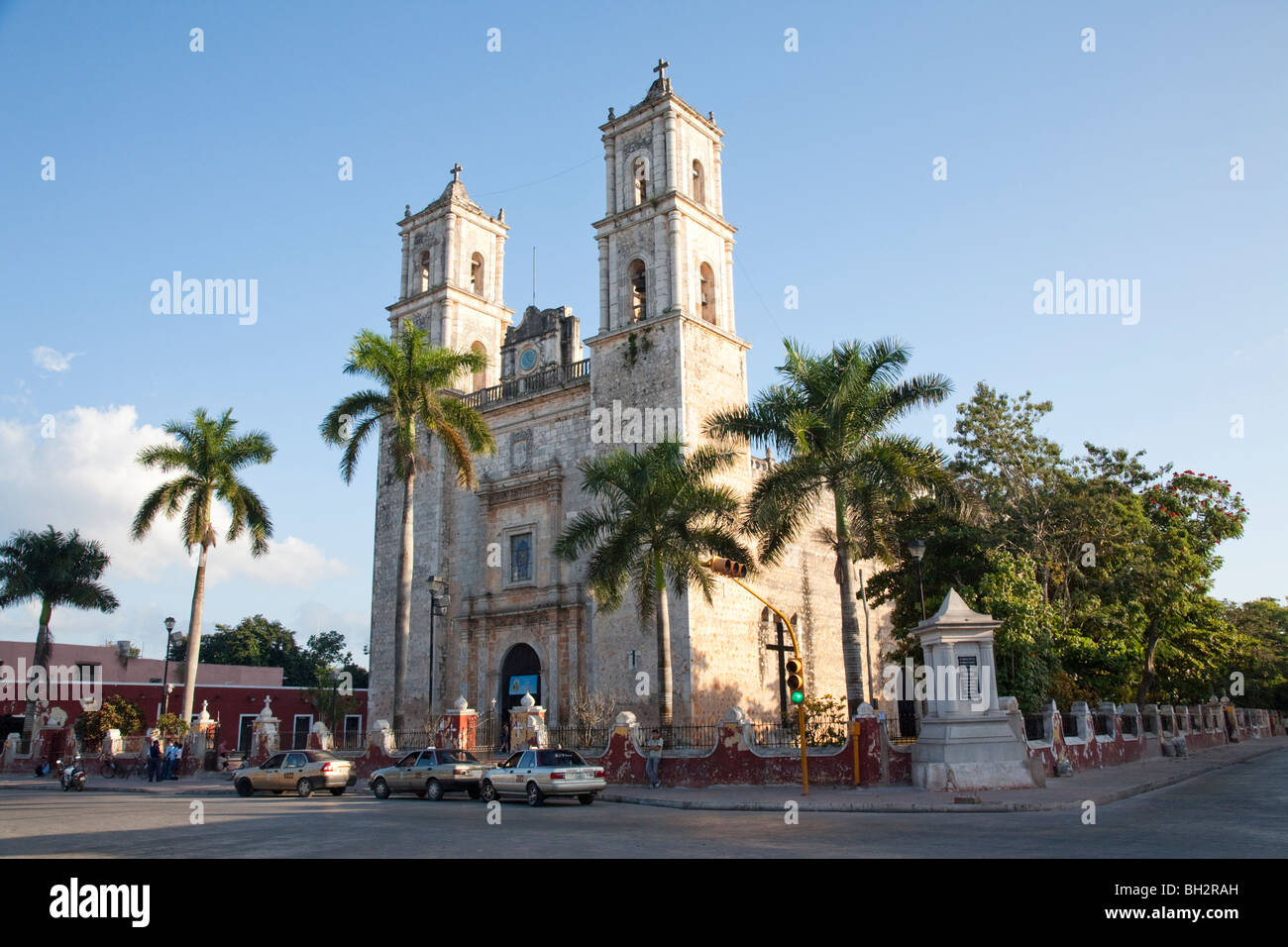 Catedral de San Gervasio, Valladolid, Yucatán, México. Foto de stock