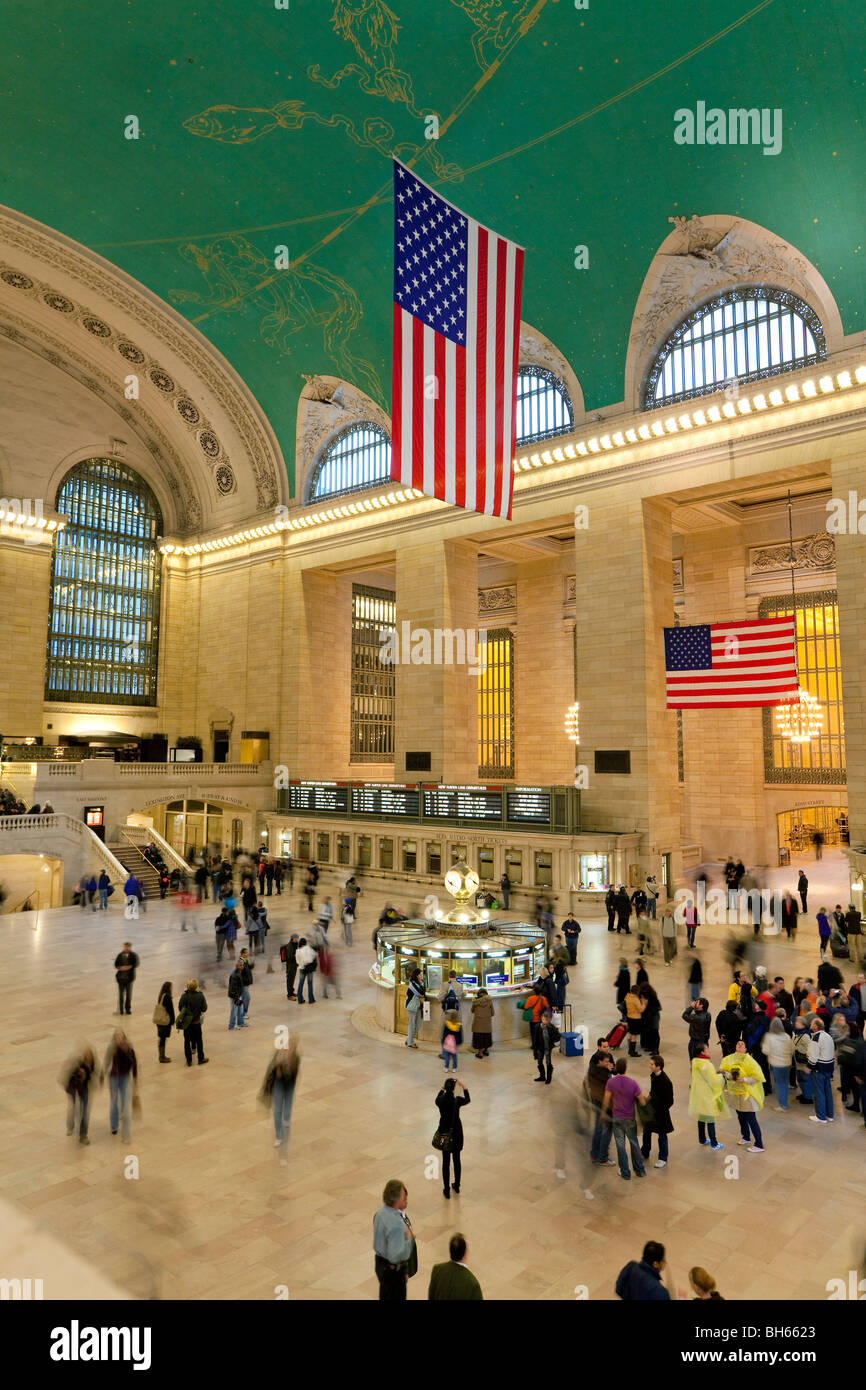 Estados Unidos, Manhattan, Ciudad de Nueva York, Grand Central Station, la Estación Central Hall Foto de stock
