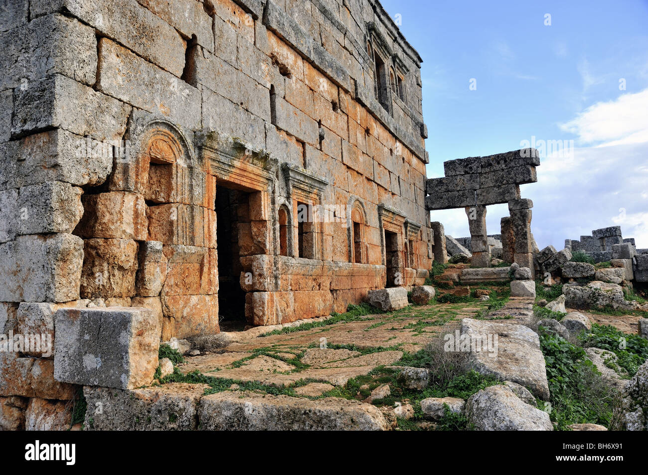 Las ruinas de la ciudad muerta de Sergilla,Siria Foto de stock