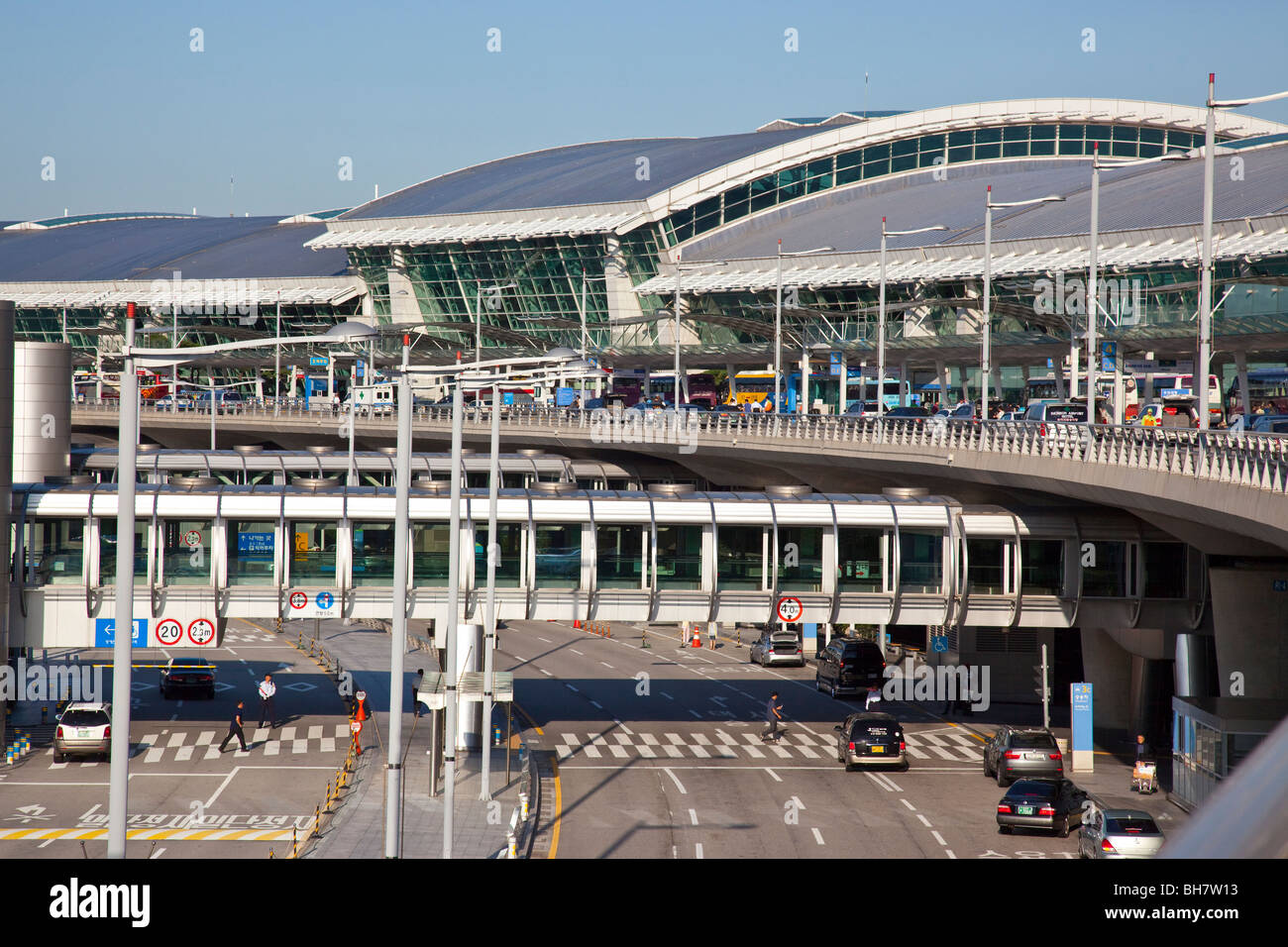 El aeropuerto internacional de Incheon en Seúl, Corea del Sur Foto de stock