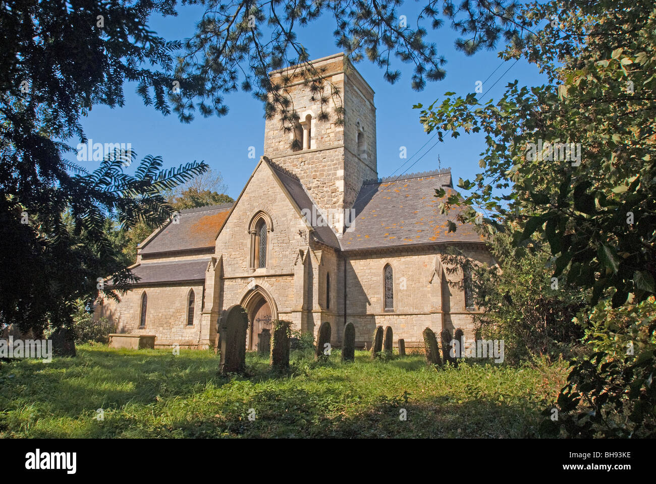 Iglesia de St Martins , Waithe, Lincolnshire Foto de stock