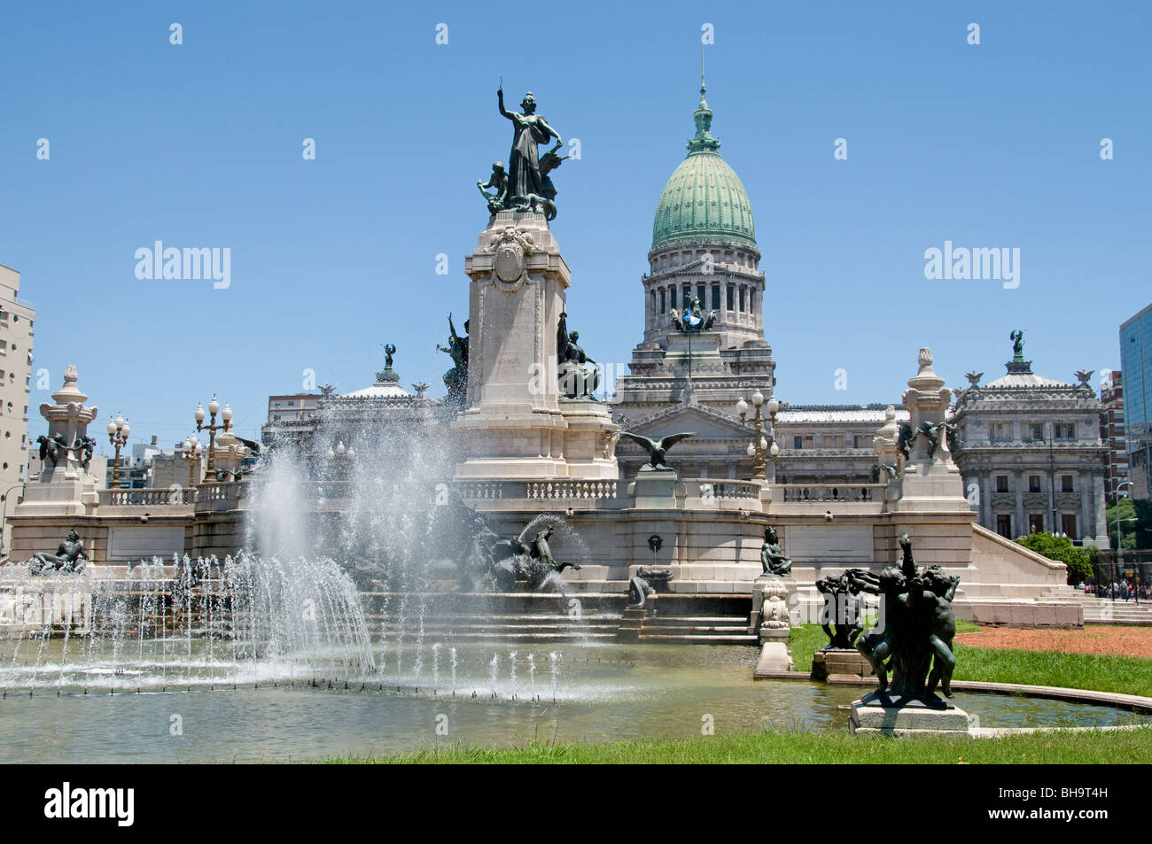 Palacio del Congreso El Congreso el gobierno de Buenos Aires Monserrat Argentina Foto de stock