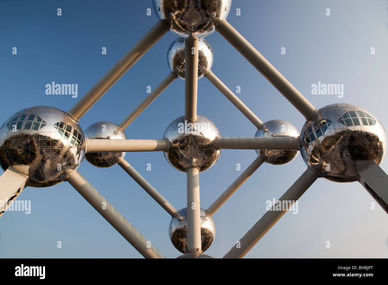 "El Atomium de Bruselas Bélgica Foto de stock