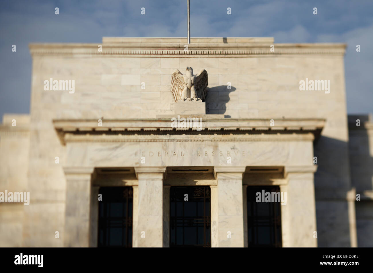Edificio de la Reserva Federal detalle - Washington, D.C. Foto de stock