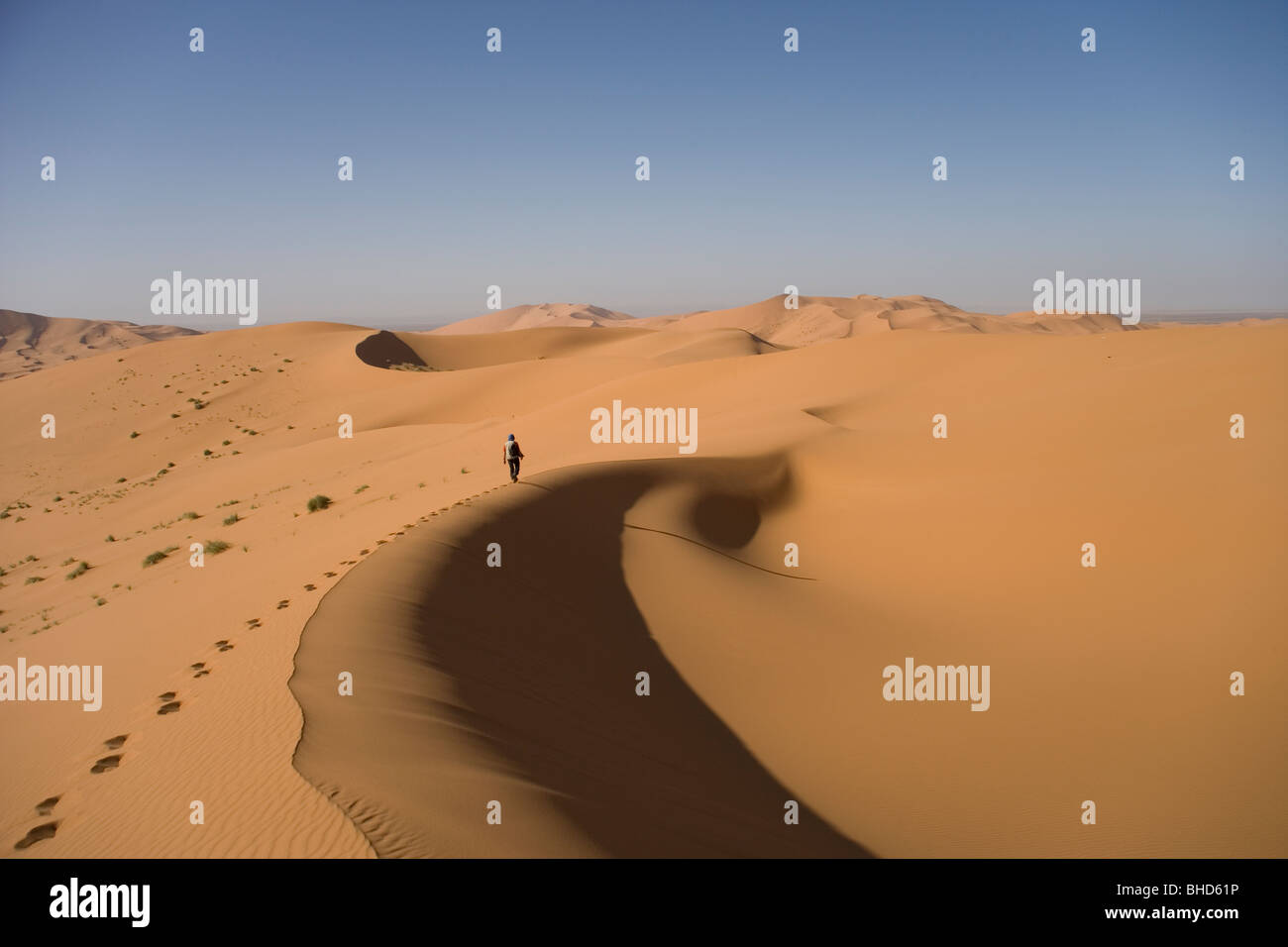 Paseos turísticos en las dunas de Erg Chebbi en el desierto del Sáhara en Marruecos Fotografía Paseos turísticos en las dunas de Erg Chebbi en el desierto del Sáhara en Marruecos Fotografía