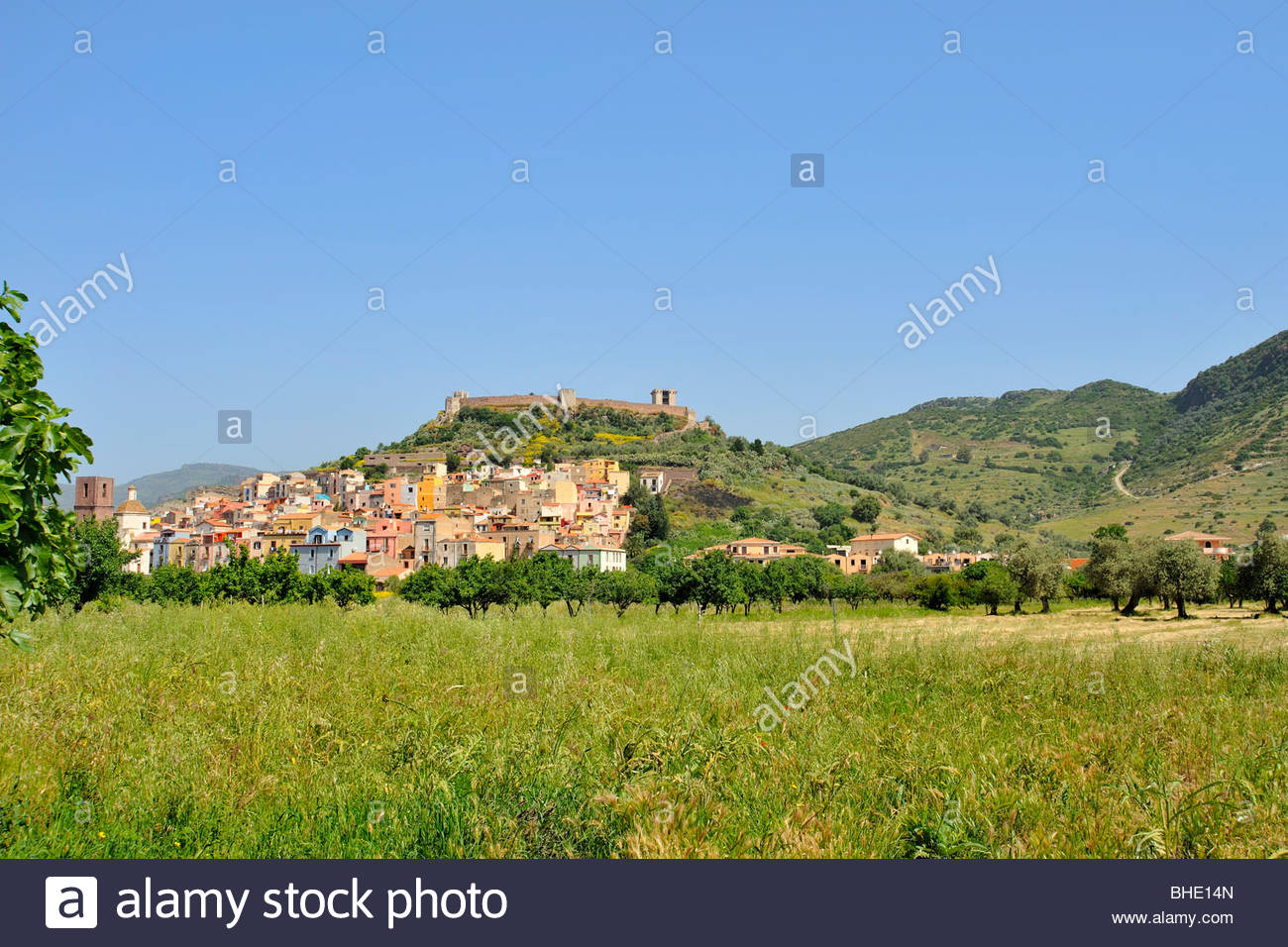 Bosa, Cerdeña, Italia Foto de stock