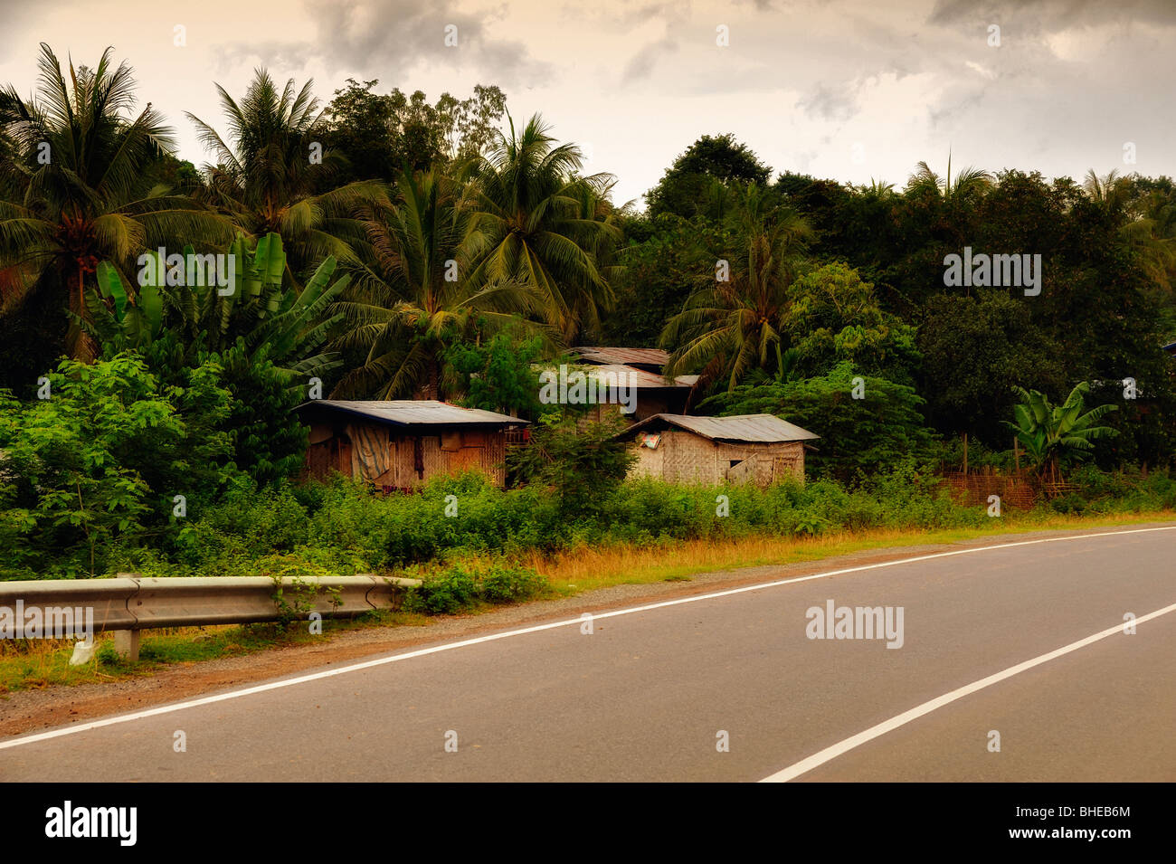 Laos, Distrito Sepon, Noveno road, cerca de la frontera con Vietnam. Aldea Daensanvan Foto de stock