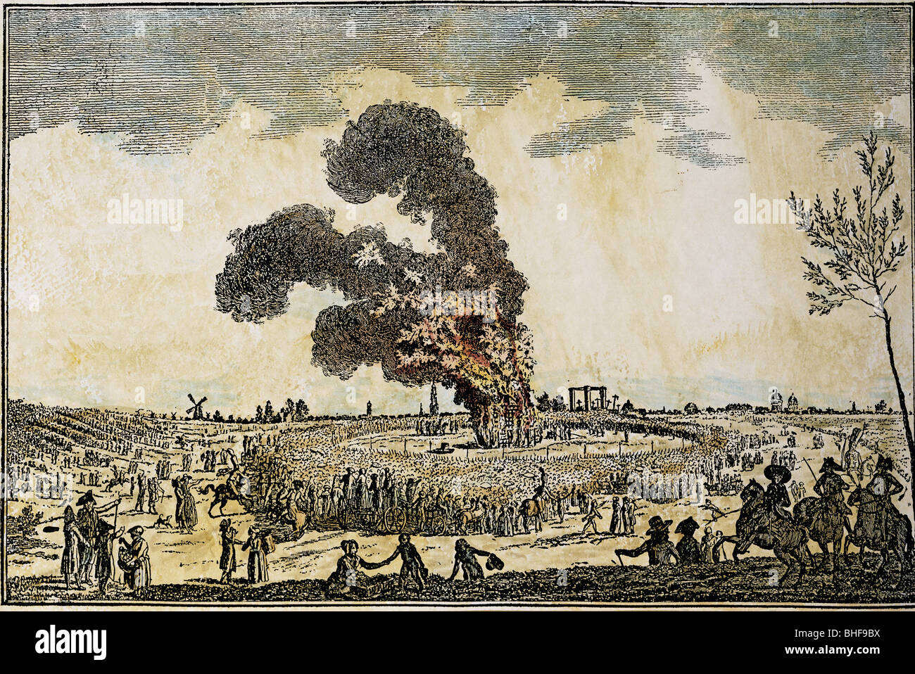 Justicia Sistema Penitentary Quemado En La Hoguera La - 