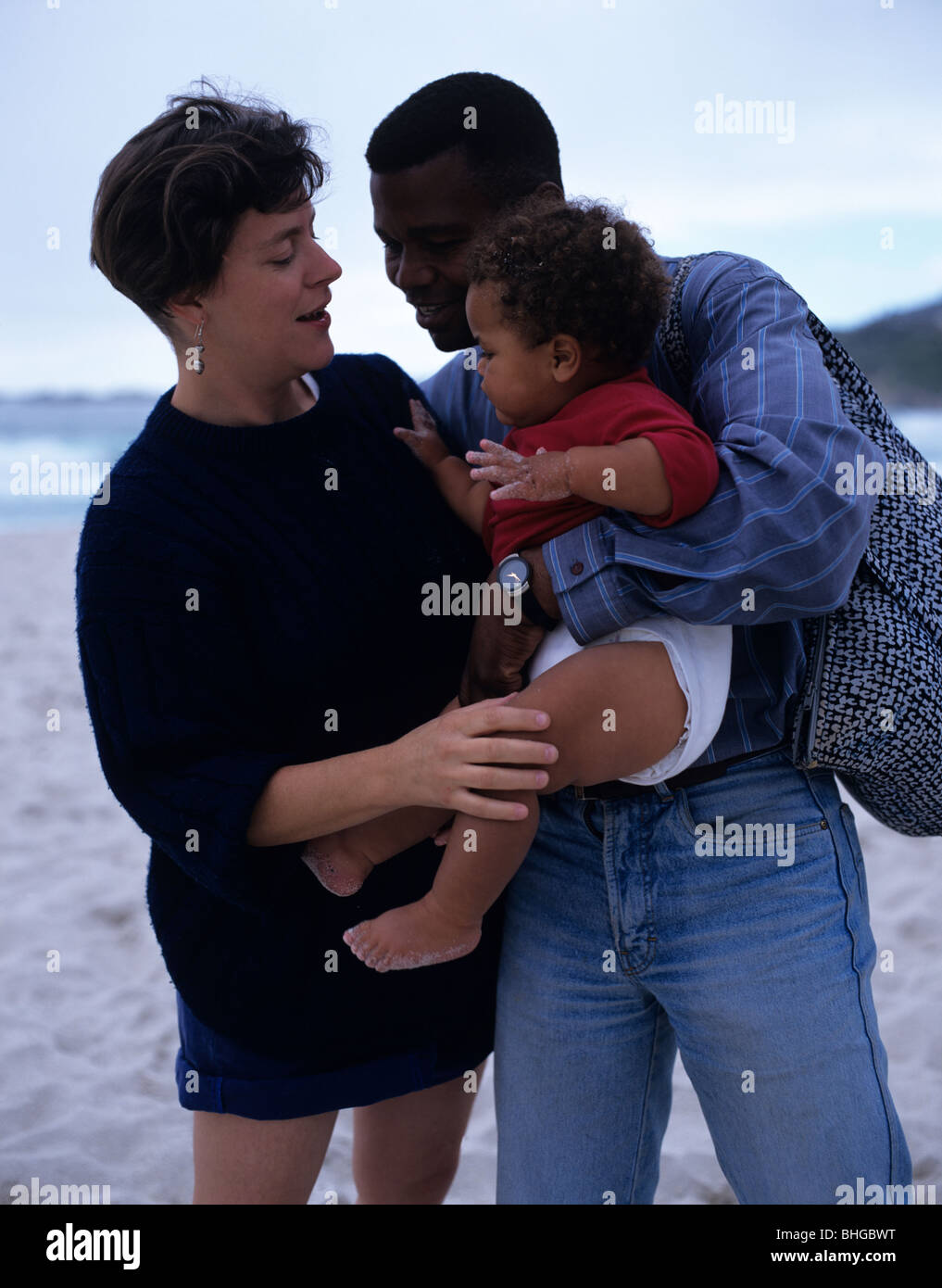 Sudáfrica, Capetown, Familia de Sudáfrica. Foto de stock