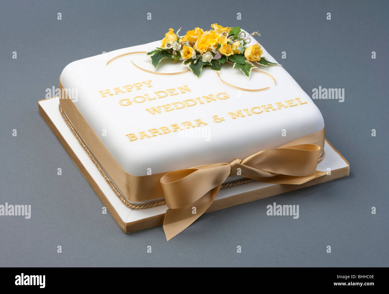 Pastel de aniversario de bodas Fotografía de stock - Alamy