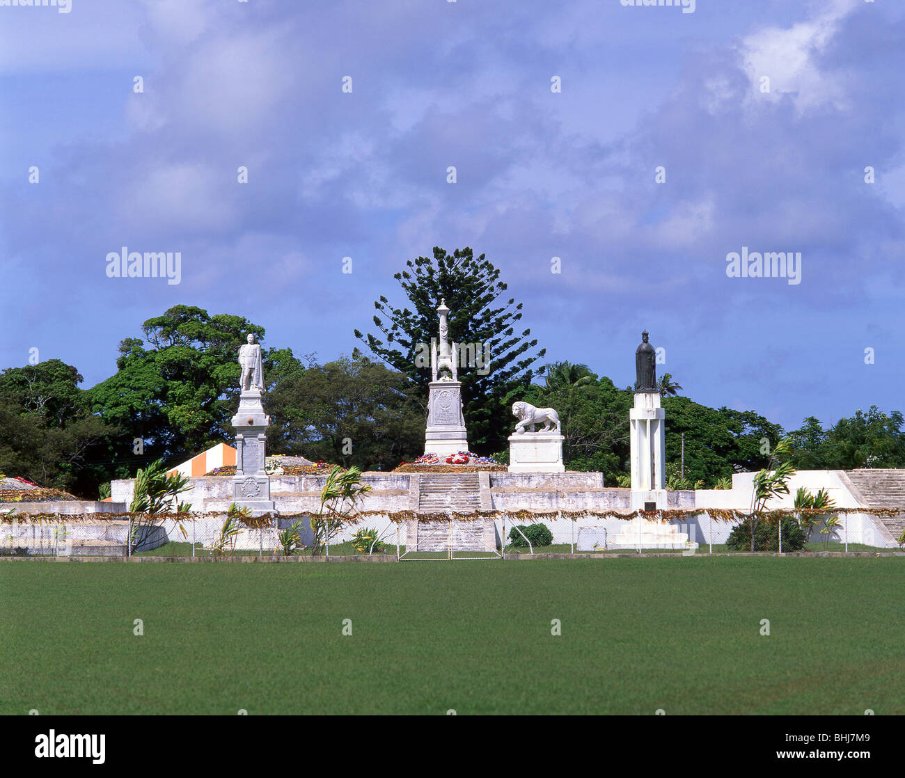 Sitio de entierro real, el Palacio Real, Nuku'alofa, Tonga Tongatapu, Foto de stock