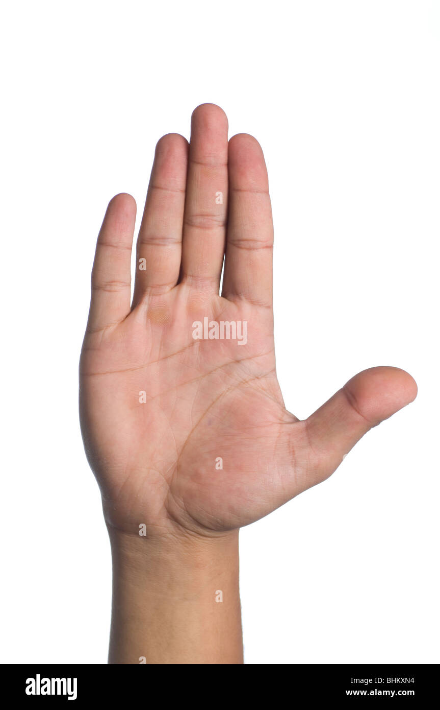 Mano de hombre sales