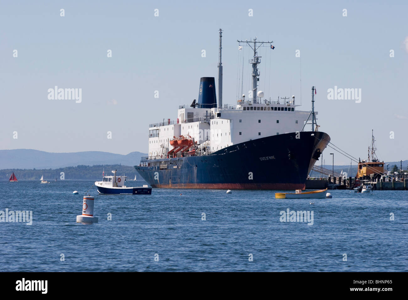 Formación de buques mercantes estado de Maine Foto de stock