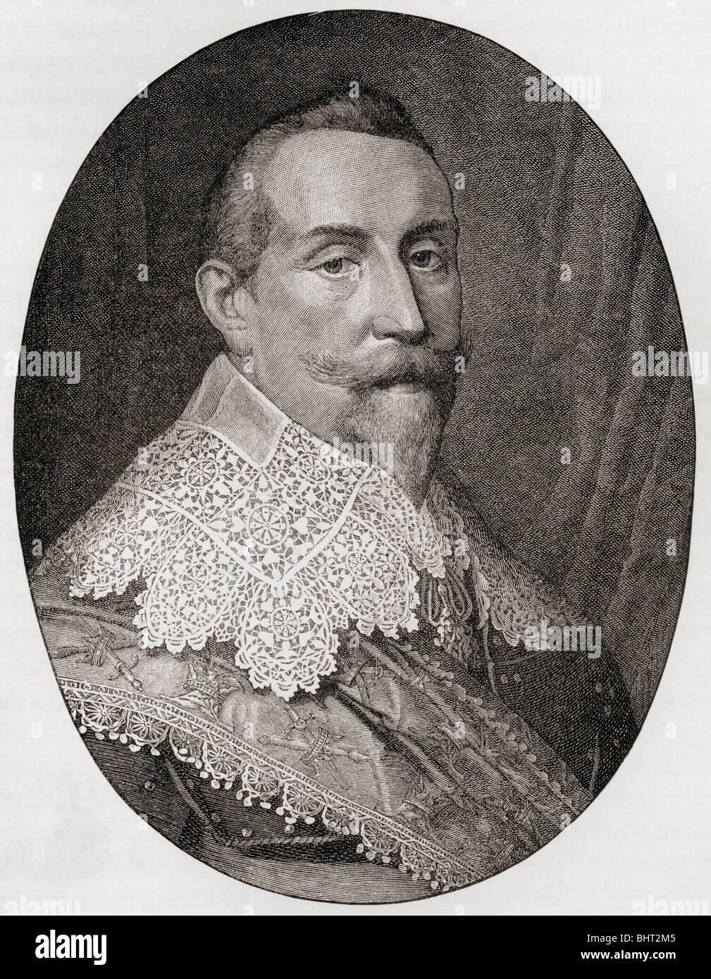 Gustav II Adolf, 1594 a 1632. El rey de Suecia. Foto de stock