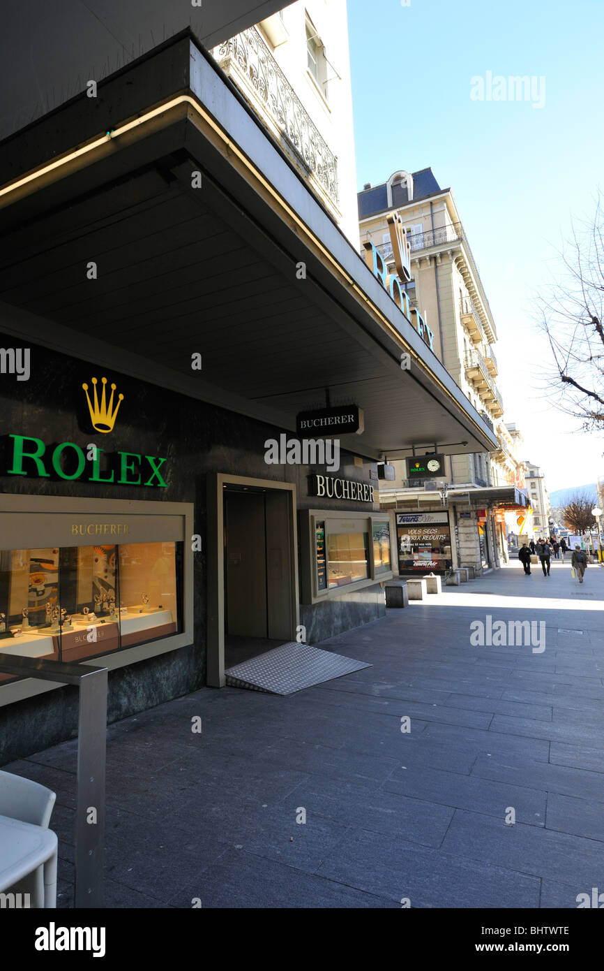Una famosa tienda de relojes Rolex en Ginebra, Suiza Fotografía de stock -  Alamy