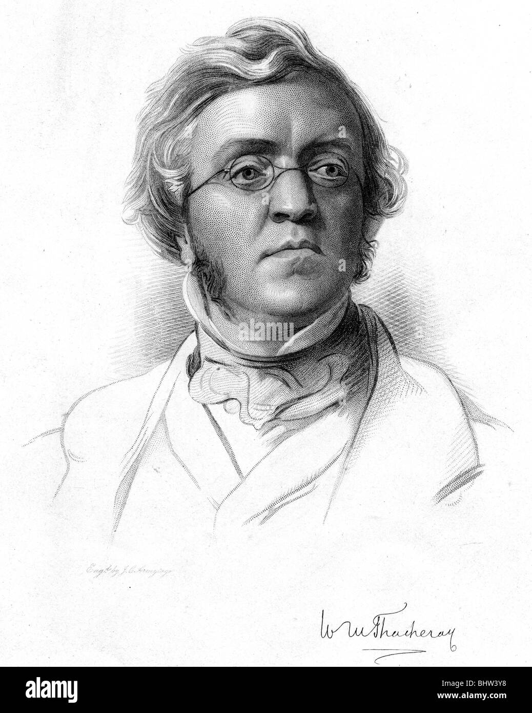WILLIAM Makepeace Thackeray - Inglés novelista (1811-63) Foto de stock