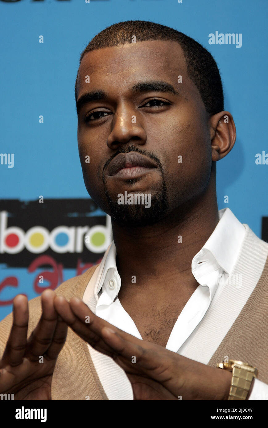 El cantante KANYE WEST MGM GRAND ARENA LAS VEGAS, EE.UU. 06/12/2005 Foto de stock