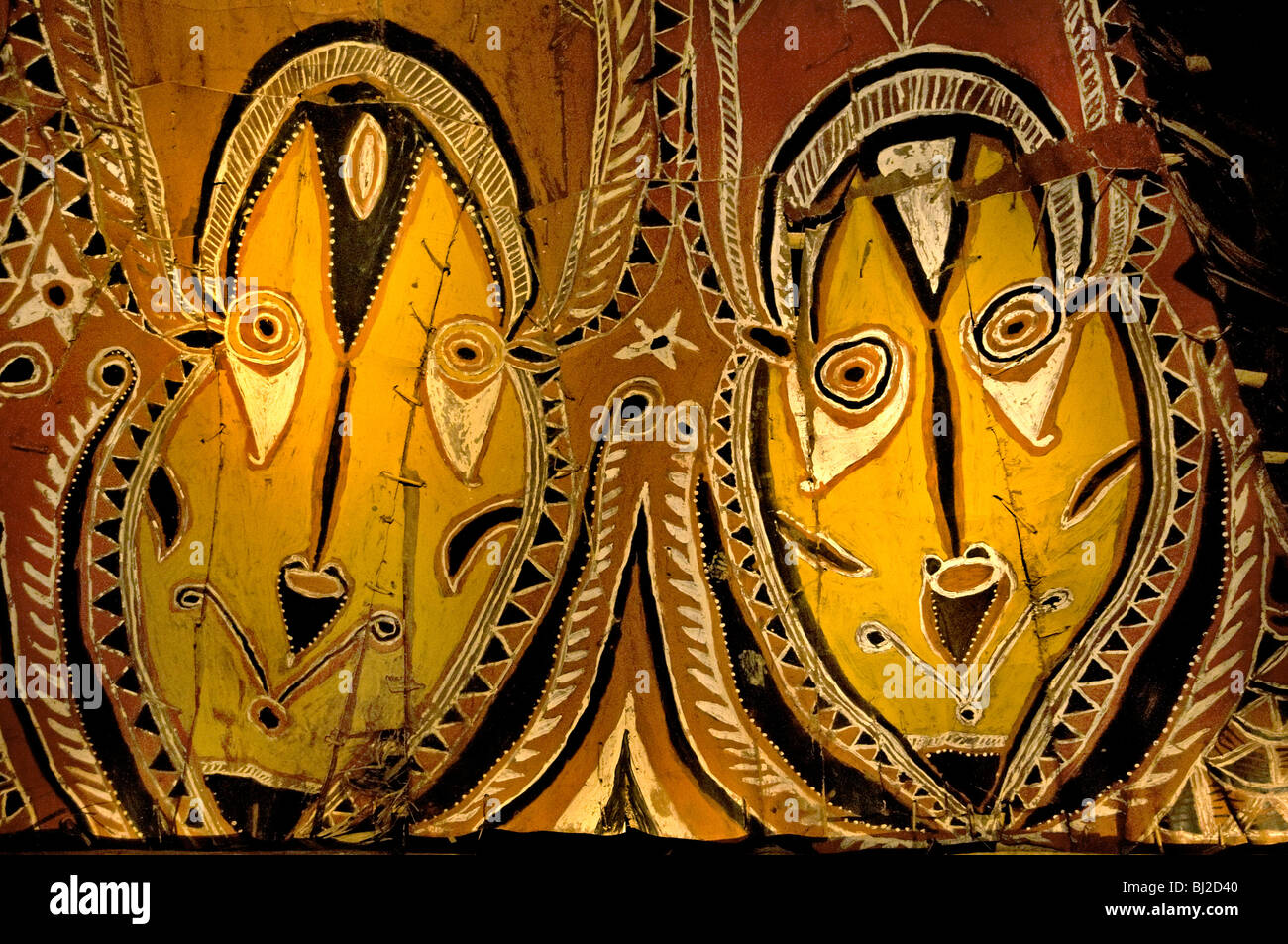 Papua Nueva Guinea Asmat Indonesia museo arte artesanía Foto de stock