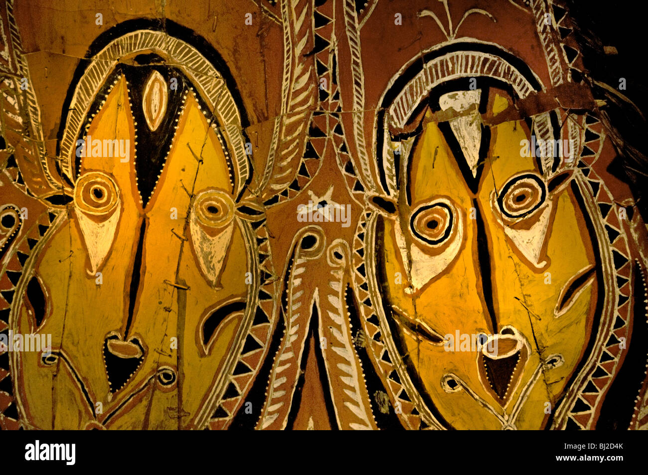 Papua Nueva Guinea Asmat Indonesia museo arte artesanía Foto de stock