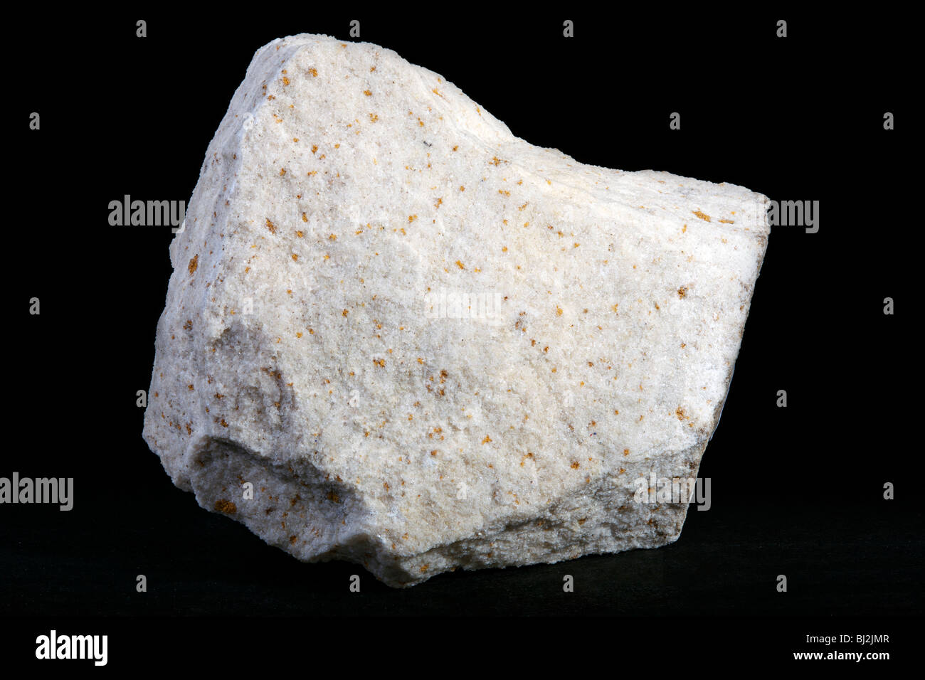 Arenisca de cuarzo (roca sedimentaria) Foto de stock