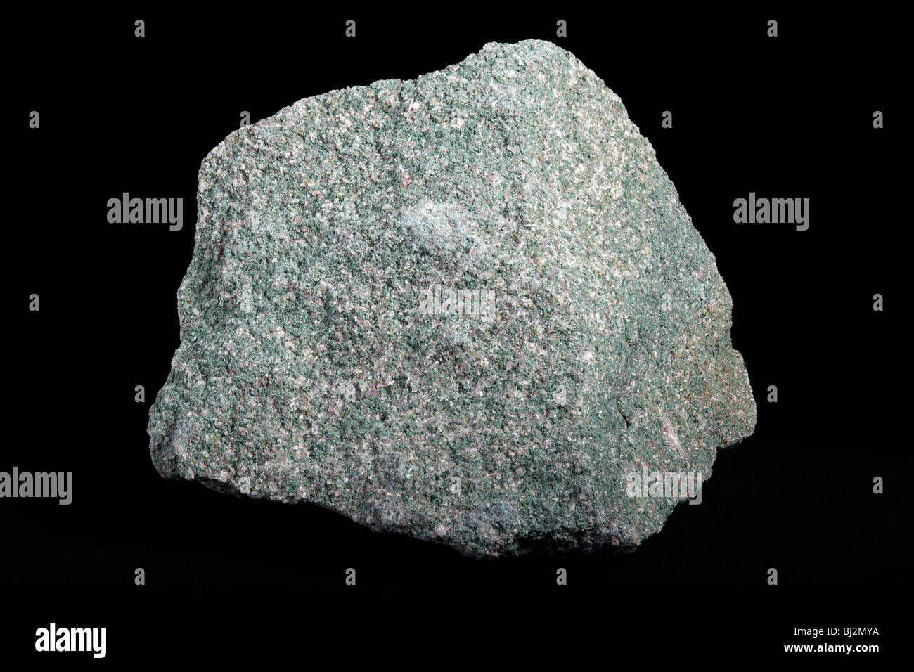 Glauconitic arenisca (roca sedimentaria) Foto de stock