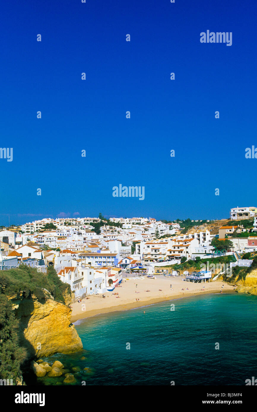 Paisaje urbano, Carvoeiro, Algarve, Portugal, Europa Foto de stock
