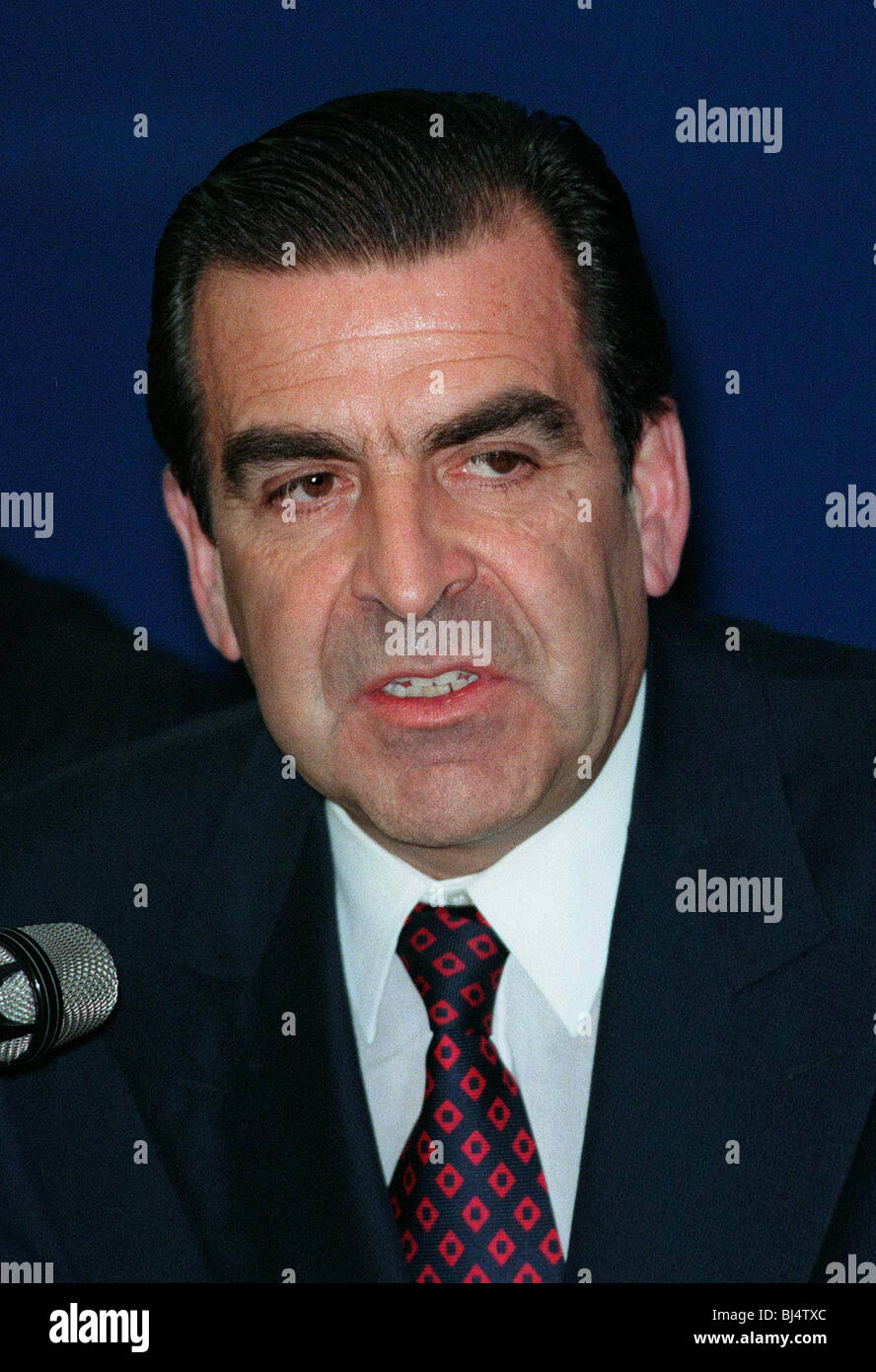 Presidente de Chile Eduardo Frei 14 de octubre de 1996 Foto de stock