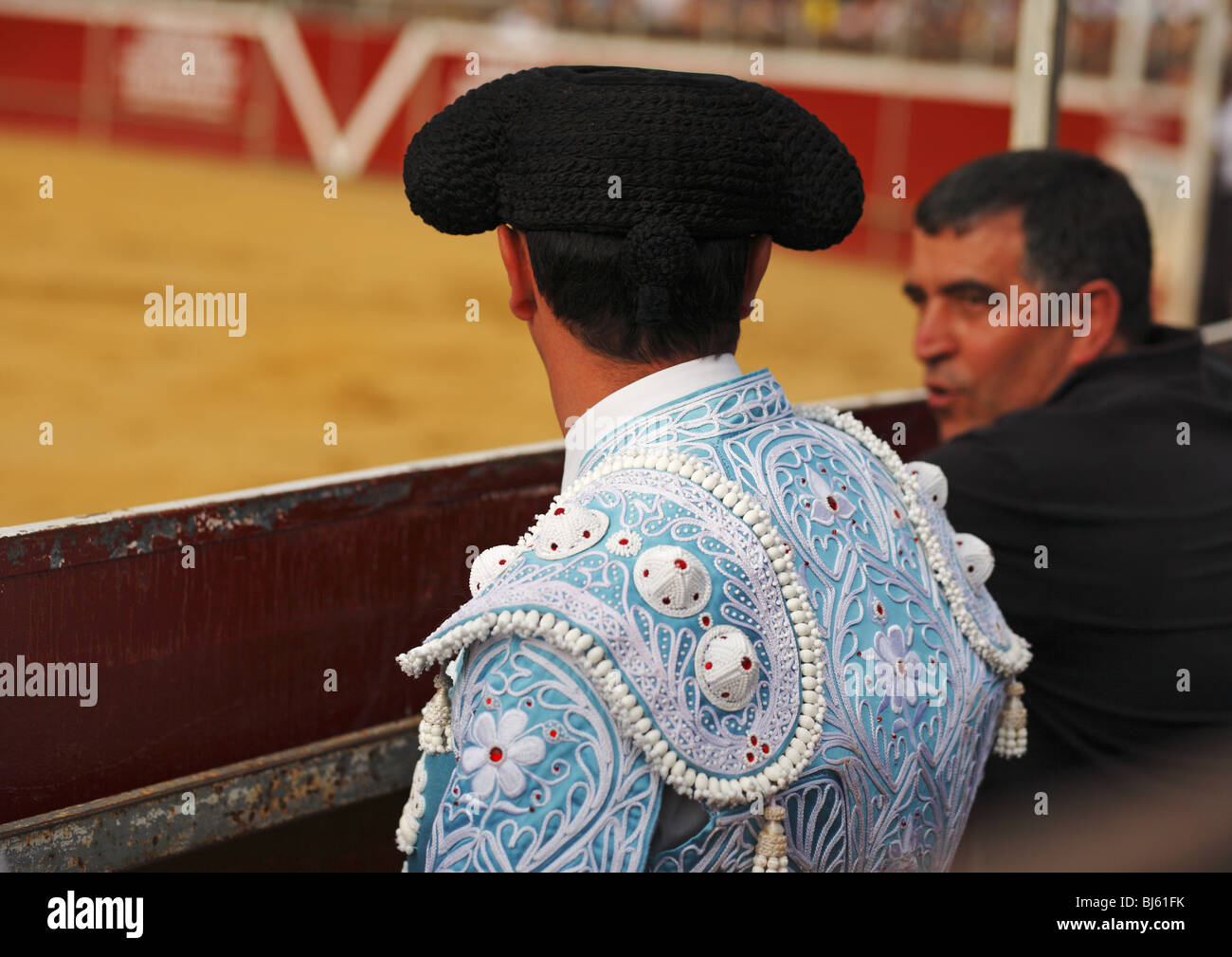 Corrida de toros en Alpedrete, España Foto de stock