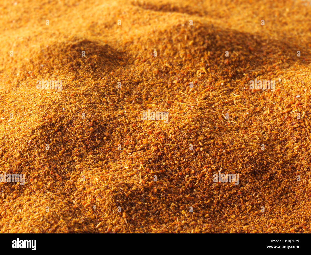 Tierra de chili en polvo , cerrar full frame Foto de stock
