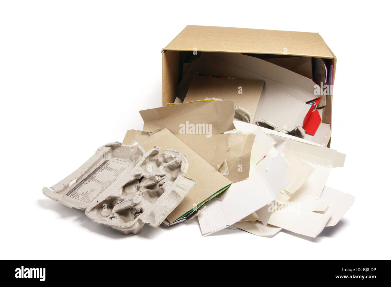 Los productos de papel de desecho en Caja de cartón Fotografía de stock -  Alamy