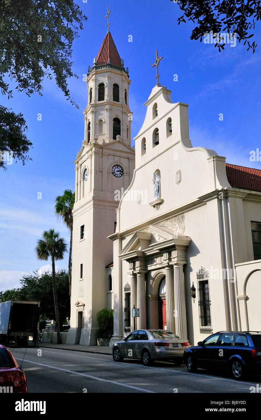 Basílica Catedral de San Agustín, Florida, sirve a la parroquia católica más antigua en los Estados Unidos Foto de stock