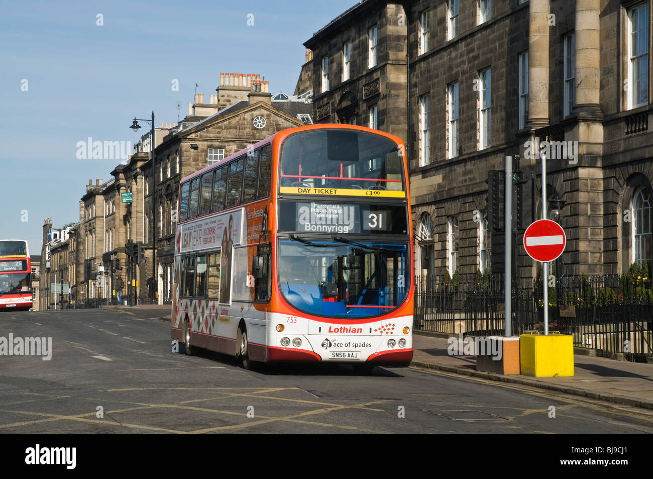 Dh Edimburgo transporte autobuses Lothian bus doubledecker ruta 31 Foto de stock