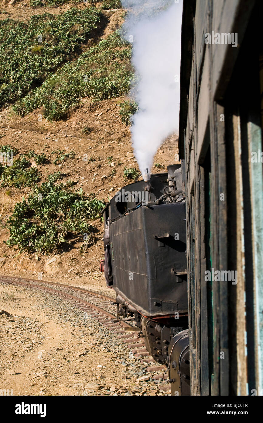 Ferrocarril Eritreo de Asmara a Massawa, Eritrea Foto de stock