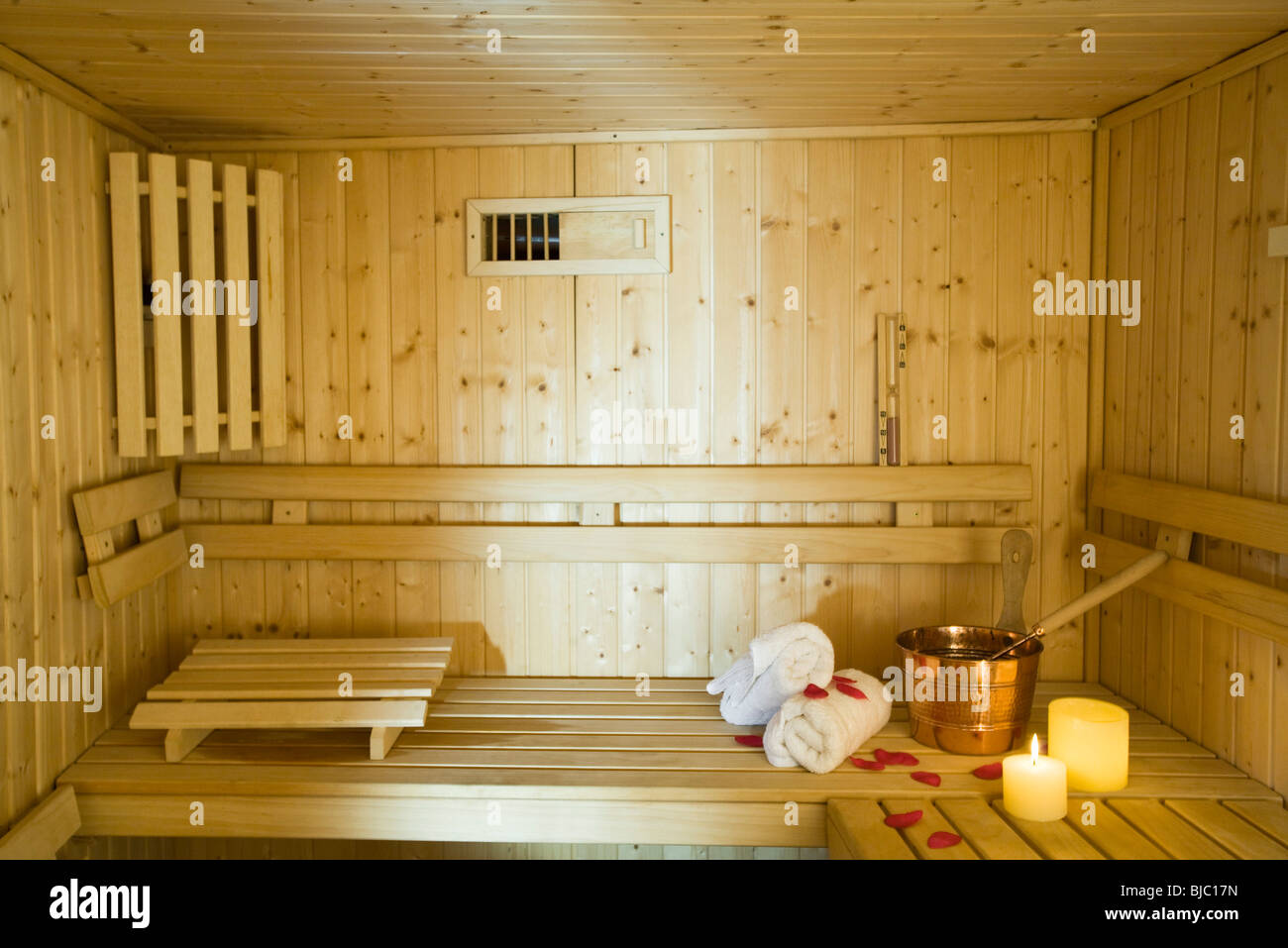 Sauna sueca Foto de stock