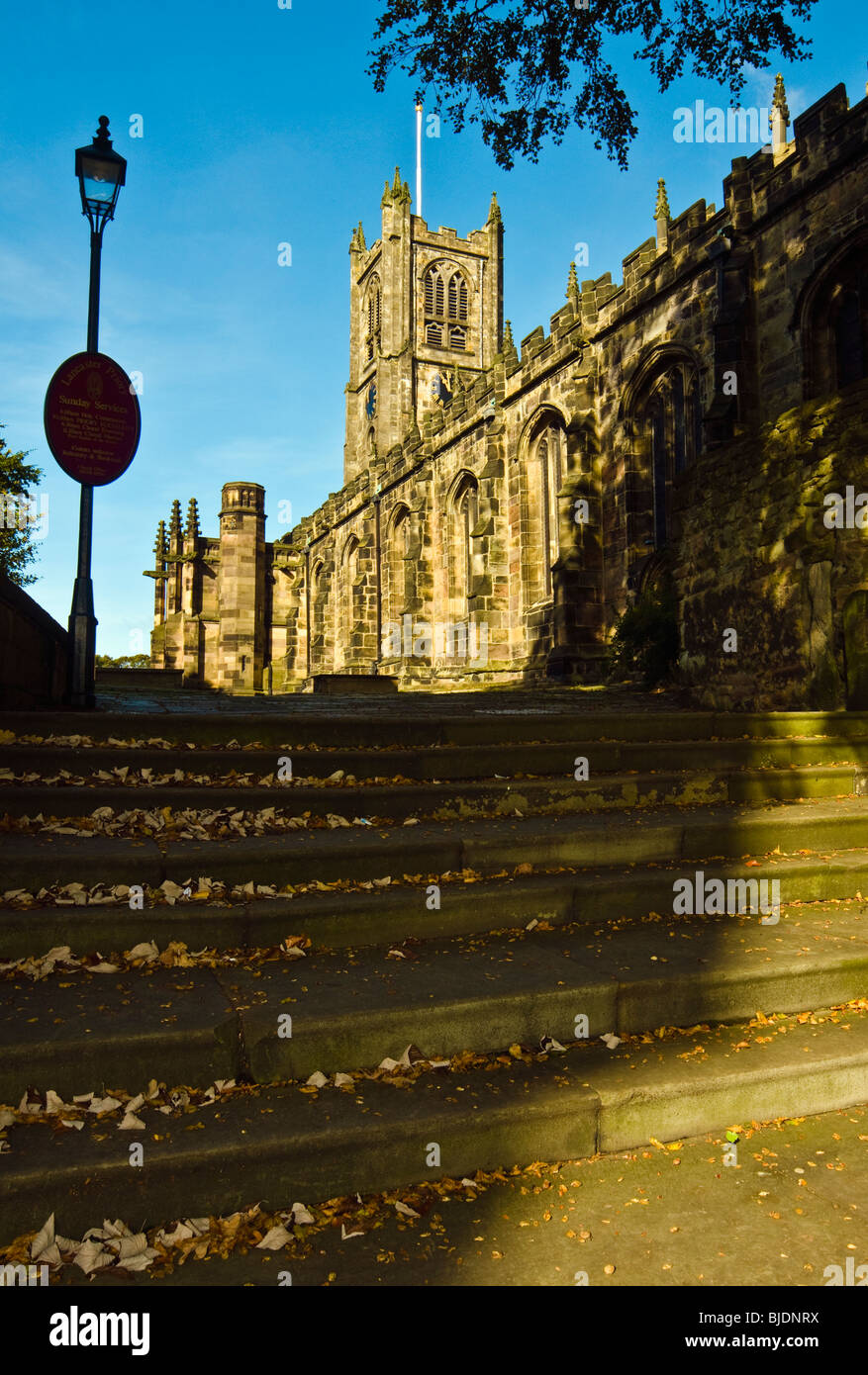La Iglesia Prioral, Lancaster, Inglaterra - nombre completo de la "Iglesia de la beata María De Lancaster' Foto de stock